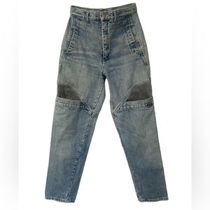 80s Street Cargo Style Denim Jeans